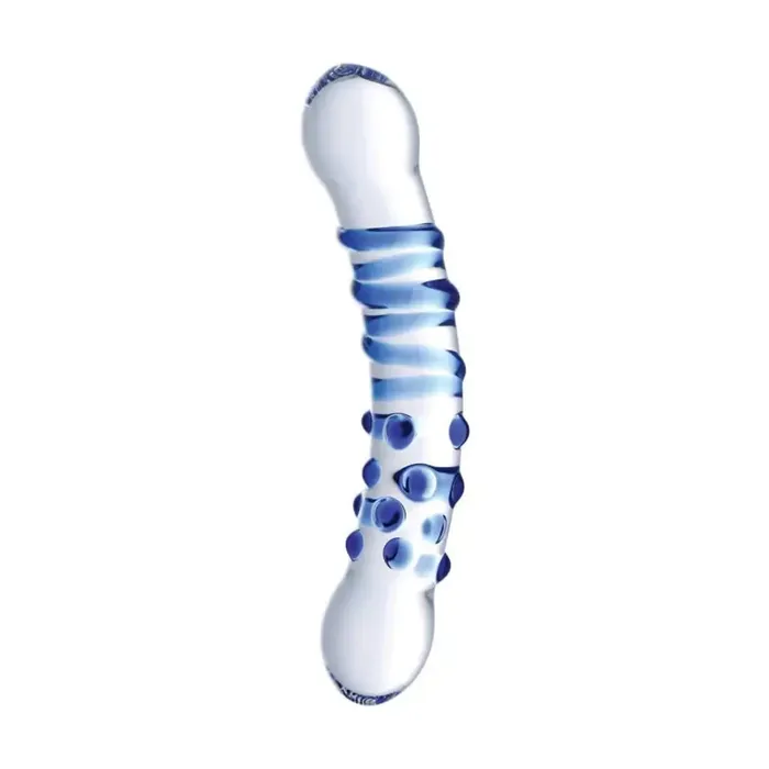 Prisms Dildos Blu Dual Ended Glass Dildo Prisms Dildos Blu Dual Ended Glass Dildo