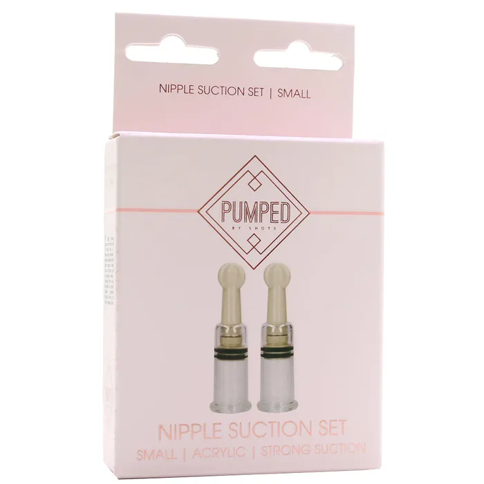Pumped Small Nipple Suction Set in Clear Shots Toys Anal Pumped Small Nipple Suction Set in Clear Shots Toys Anal