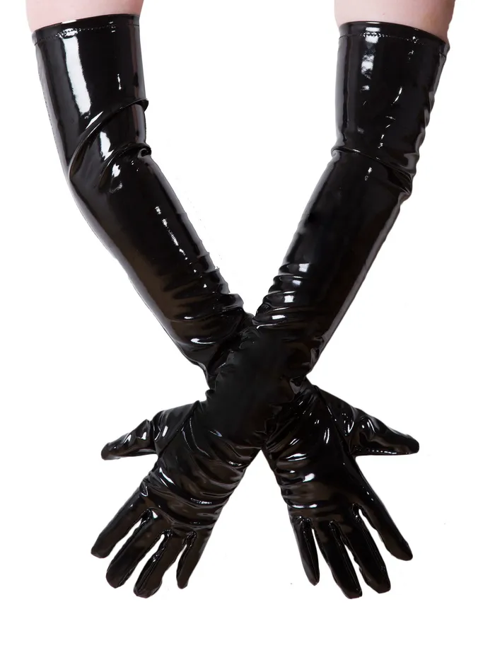 PVC Long Gloves in White Honour Female Sex Toys