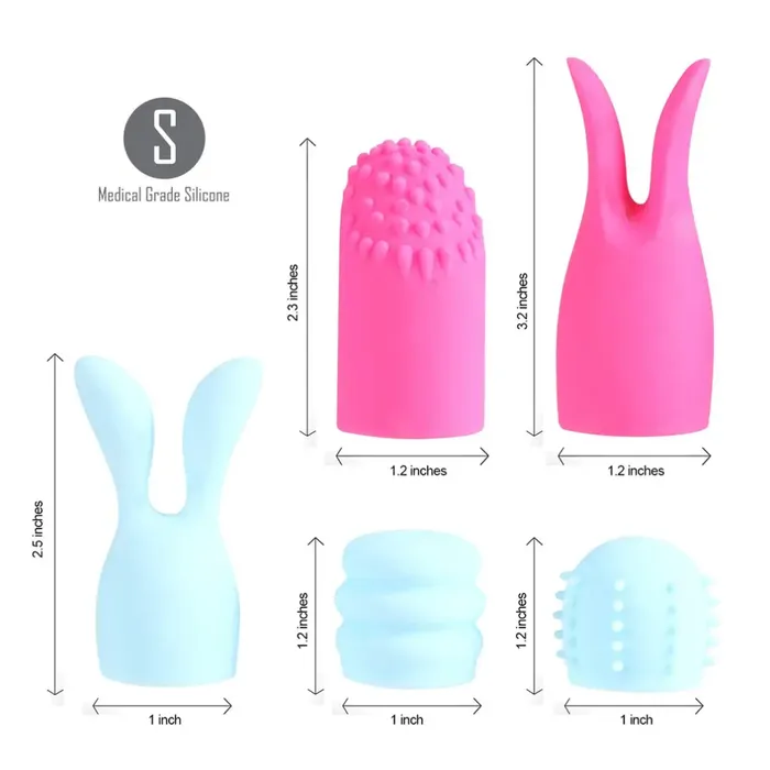 Quinn 5 Silicone Attachments Maia Toys Female Sex Toys