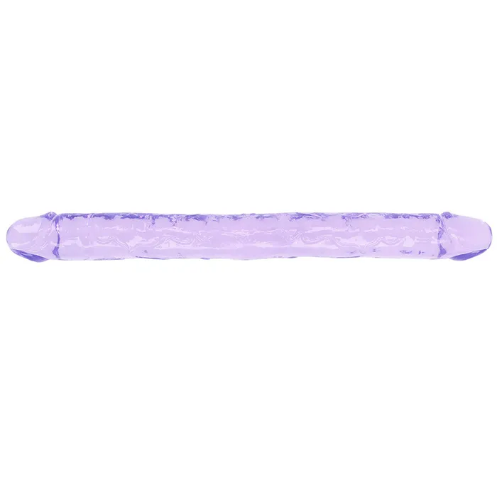 RealRock Crystal Clear Jelly 18 Inch Double Dildo in Purple Shots Toys Dildos RealRock Crystal Clear Jelly 18 Inch Double Dildo in Purple Shots Toys Dildos