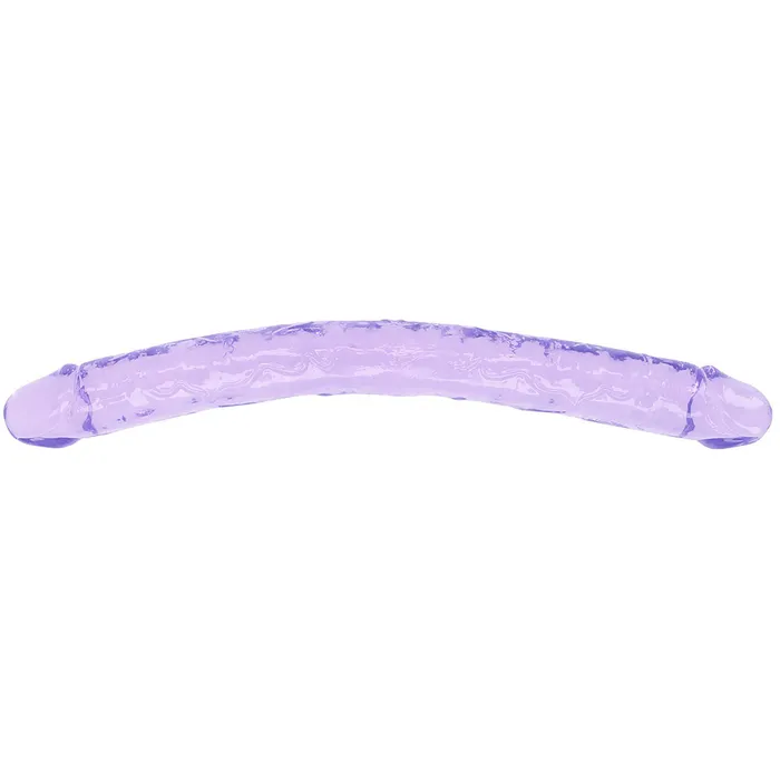 RealRock Crystal Clear Jelly 18 Inch Double Dildo in Purple Shots Toys Dildos RealRock Crystal Clear Jelly 18 Inch Double Dildo in Purple Shots Toys Dildos