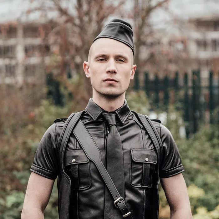 Restraints Leather Uniform Forage Cap Rufstok