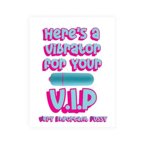 Rock Candy Vibrators Naughty Vibes VIP Greeting Card