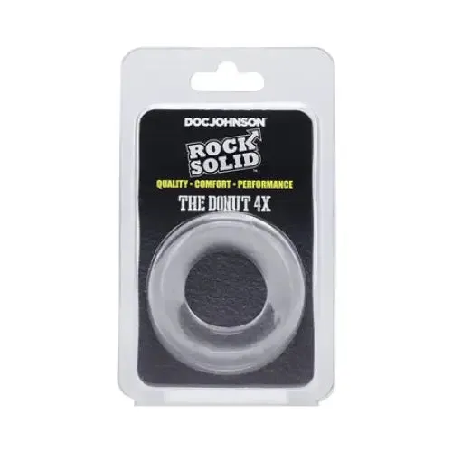 Rock Solid The Donut 4X CRing Clear Doc Johnson Male Sex Toys