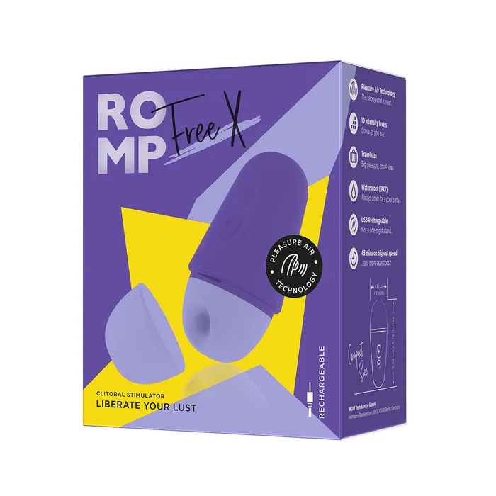 ROMP Free X Clitoral Stimulator Purple ROMP Vibrators