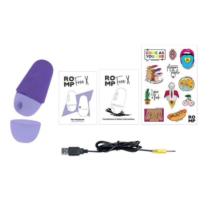 ROMP Free X Clitoral Stimulator Purple ROMP Vibrators