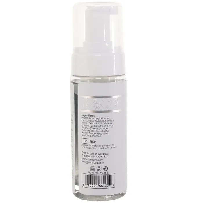 Sensuva Vibrators Think Clean Thoughts Foaming Toy Cleaner 507oz Sensuva Vibrators Think Clean Thoughts Foaming Toy Cleaner 507oz