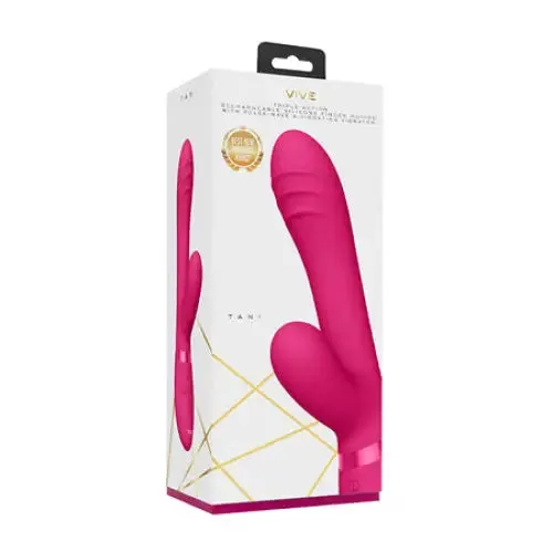 SHOTS AMERICA Female Sex Toys VIVE TANI Rechargeable Finger Motion With PulseWave Vibrating Silicone Dual Stimulator Black SHOTS AMERICA Female Sex Toys VIVE TANI Rechargeable Finger Motion With PulseWave Vibrating Silicone Dual Stimulator Black