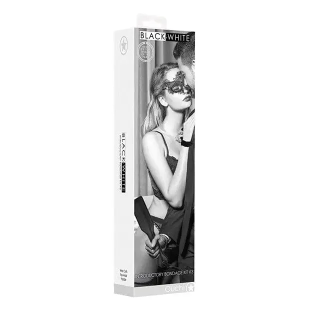 Shots Ouch Black White Introductory Bondage Kit 3 Black Shots America Anal