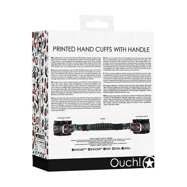 Shots Ouch Old School Tattoo Style Printed Handcuffs Whandle Black Shots America Anal Shots Ouch Old School Tattoo Style Printed Handcuffs Whandle Black Shots America Anal