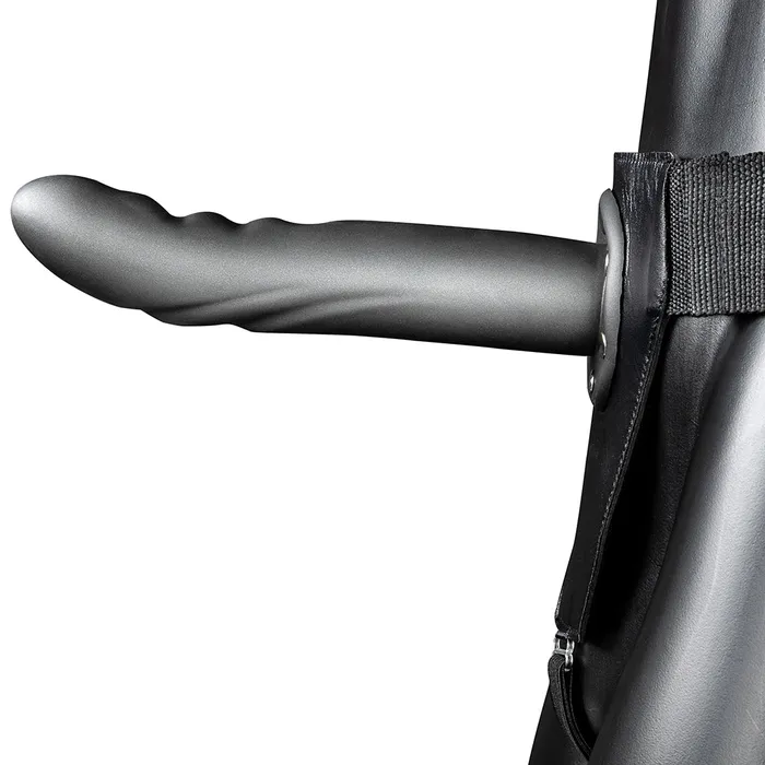 Shots Toys Female Sex Toys Textured Curved 8 Inch Hollow StrapOn in Gunmetal Shots Toys Female Sex Toys Textured Curved 8 Inch Hollow StrapOn in Gunmetal