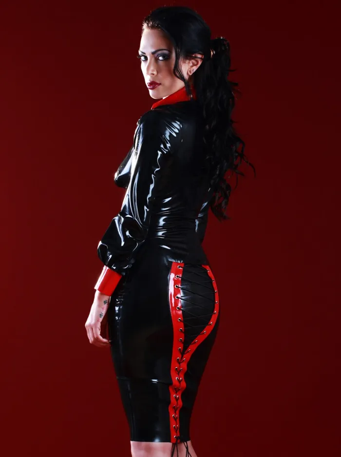 Size L Latex rubber mistress skirt Size L HonourSkintwocom Male Sex Toys