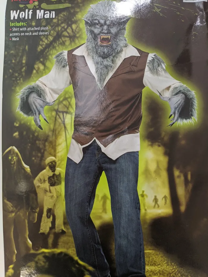 Size One Size Wolf Man Costume One Size HonourSkintwocom Teddies And Bodies