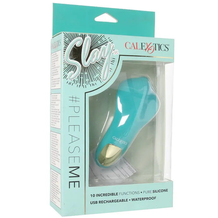 Slay Pleaser Clitoral Stimulator in Teal CalExotics Female Sex Toys