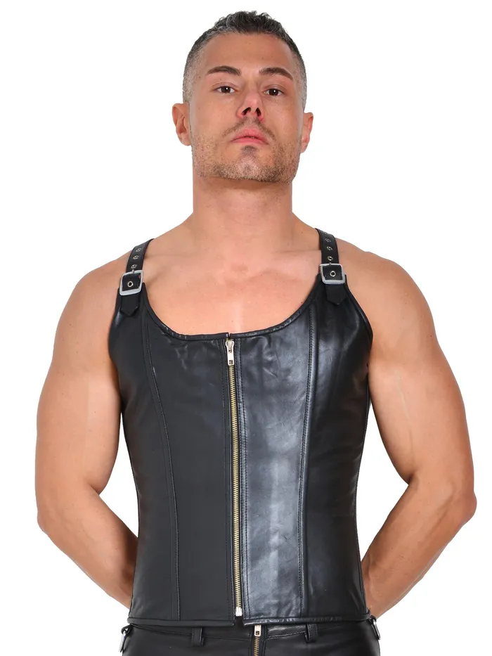 Slayer Mens Corset Vest HonourSkintwocom Female Sex Toys