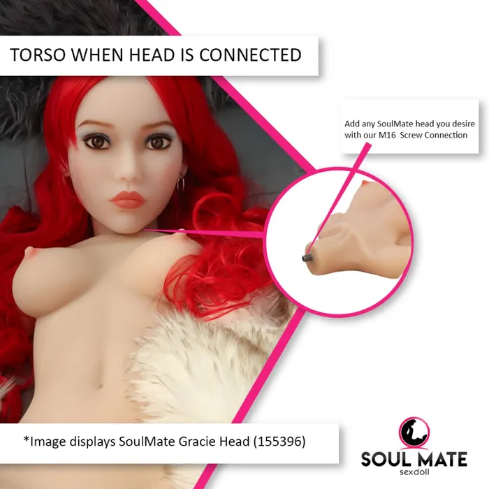 Soulmate Dolls Alyssa Head With Sex Doll Torso White SoulMate Dolls Male Sex Toys