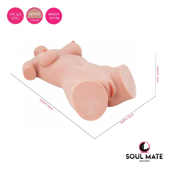Soulmate Dolls Alyssa Head With Sex Doll Torso White SoulMate Dolls Male Sex Toys
