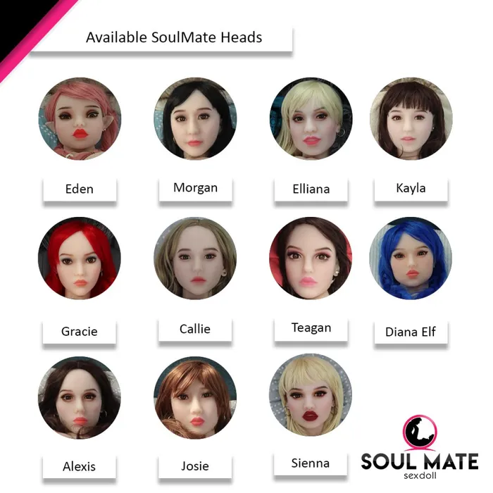 Soulmate Dolls Alyssa Head With Sex Doll Torso White SoulMate Dolls Male Sex Toys