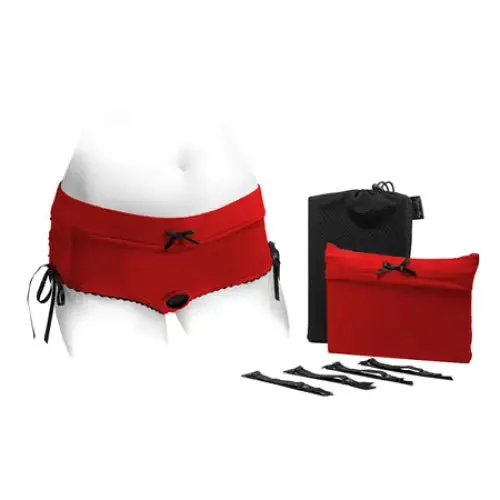 SpareParts Sasha Cinch Booty Short Harness RedBlack Size 3XL SpareParts Hardware Anal SpareParts Sasha Cinch Booty Short Harness RedBlack Size 3XL SpareParts Hardware Anal