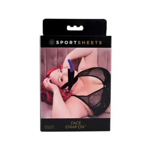 Sportsheets Face StrapOn Harness Black Sportsheets Female Sex Toys