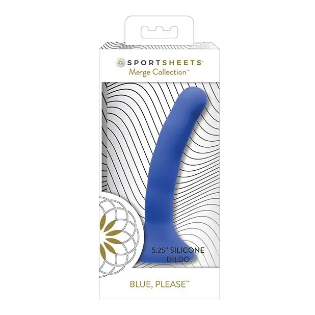 Sportsheets Sportsheets Merge Collection Please 5 in Silicone Dildo Blue Dildos Sportsheets Sportsheets Merge Collection Please 5 in Silicone Dildo Blue Dildos