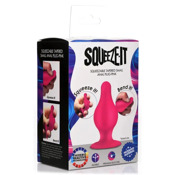 Squeezable Tapered Anal Plug SqueezeIt Male Sex Toys