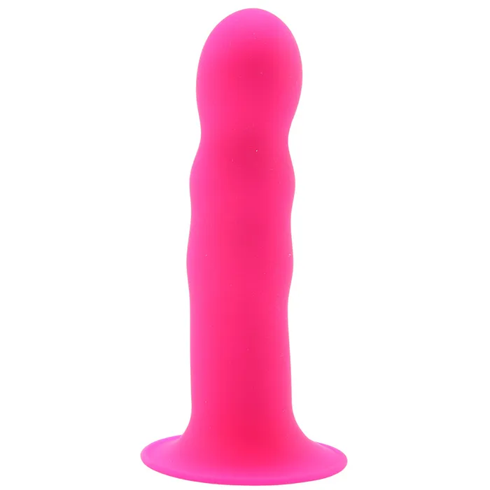 SqueezeIt Wavy Dildo in Pink XR Brands Dildos