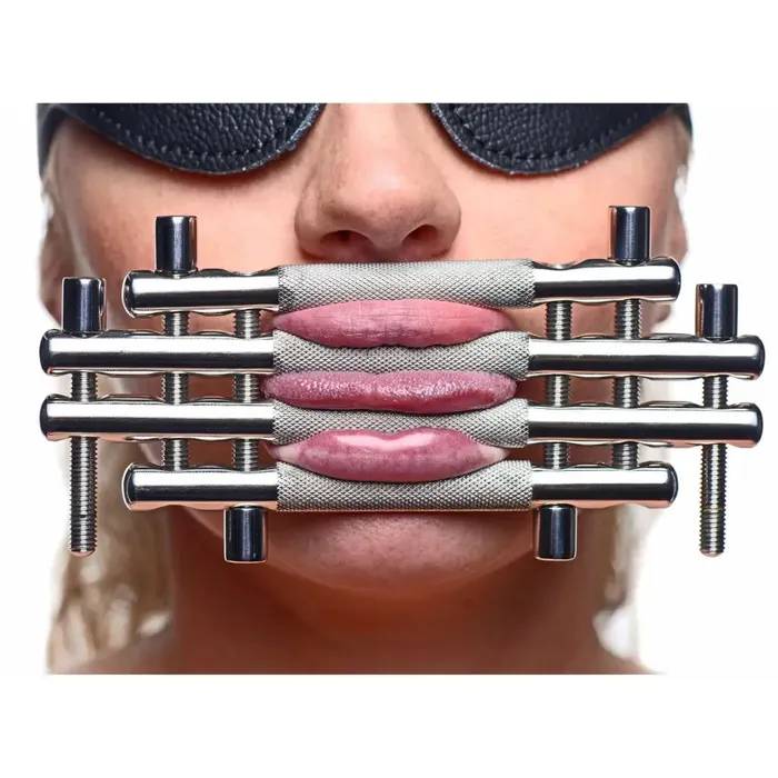 Stainless Steel Lips And Tongue Press Master Series Dildos Stainless Steel Lips And Tongue Press Master Series Dildos