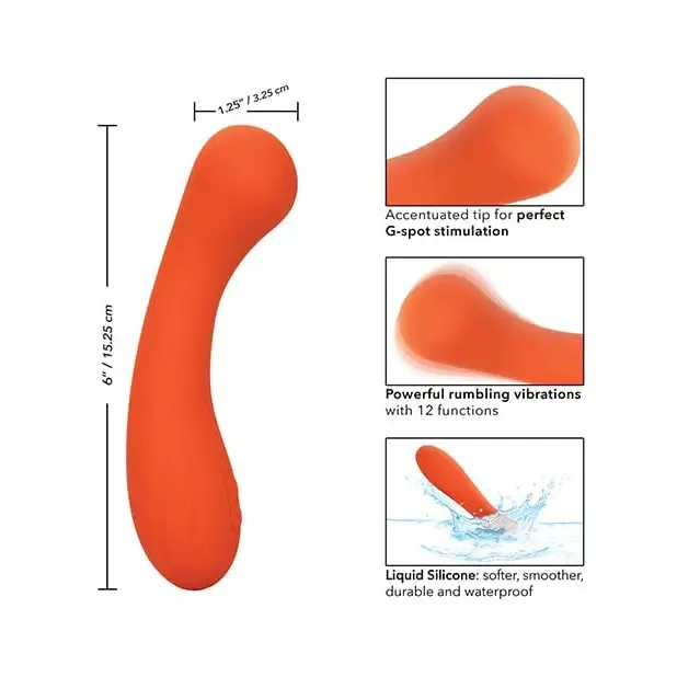 Stella Liquid Silicone Gwand Red CalExotics Vibrators Stella Liquid Silicone Gwand Red CalExotics Vibrators