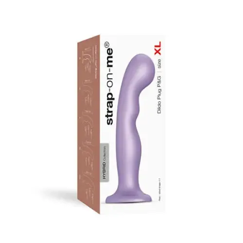 StrapOnMe Female Sex Toys StrapOnMe Hybrid Collection Silicone Dildo Plug PG Metallic Lilac XL StrapOnMe Female Sex Toys StrapOnMe Hybrid Collection Silicone Dildo Plug PG Metallic Lilac XL
