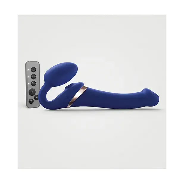 StrapOnMe Rechargeable RemoteControlled Multi Orgasm Bendable StrapOn Night Blue M StrapOnMe Female Sex Toys StrapOnMe Rechargeable RemoteControlled Multi Orgasm Bendable StrapOn Night Blue M StrapOnMe Female Sex Toys
