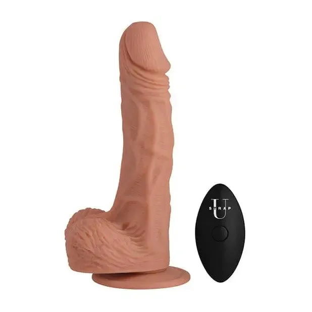 Strap U Female Sex Toys Strap U Groove Harness with Vibrating Rotating Dildo