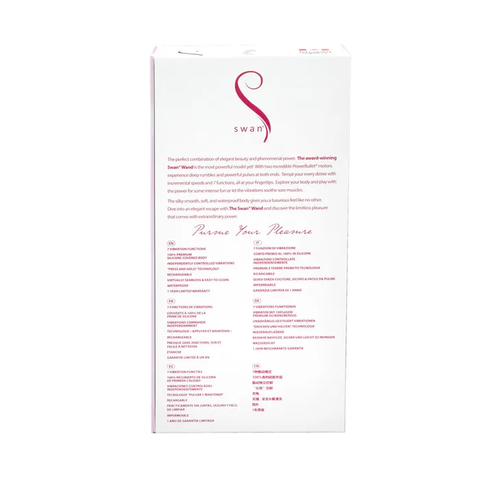 Swan Swan Wand Pink Vibrators