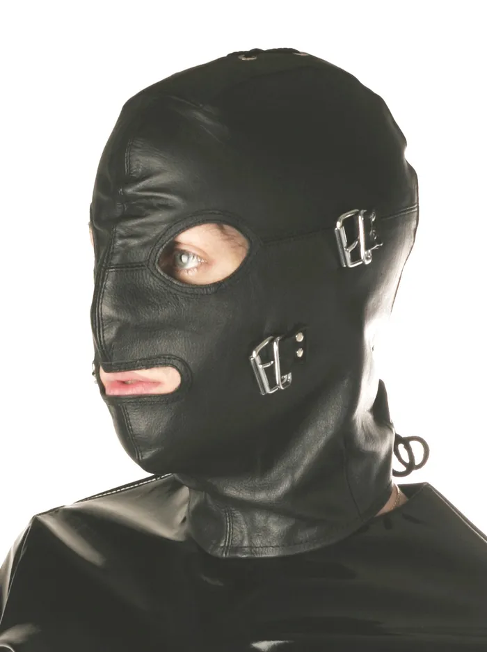 Teddies And Bodies HonourSkintwocom Leather LaceBack Hood with Detachable Blindfold Gag One Size Teddies And Bodies HonourSkintwocom Leather LaceBack Hood with Detachable Blindfold Gag One Size