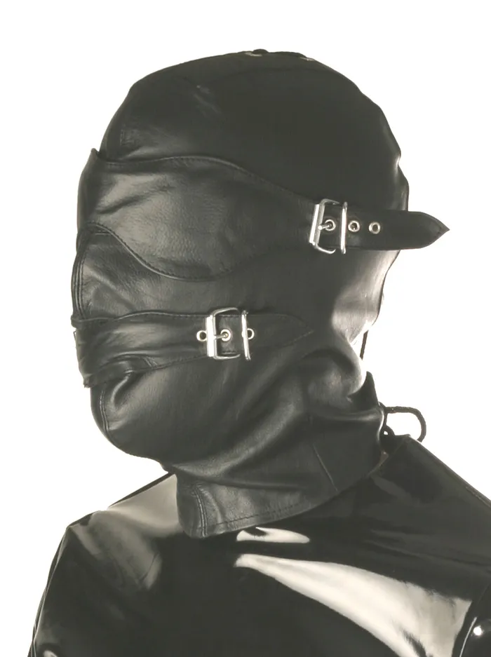 Teddies And Bodies HonourSkintwocom Leather LaceBack Hood with Detachable Blindfold Gag One Size Teddies And Bodies HonourSkintwocom Leather LaceBack Hood with Detachable Blindfold Gag One Size