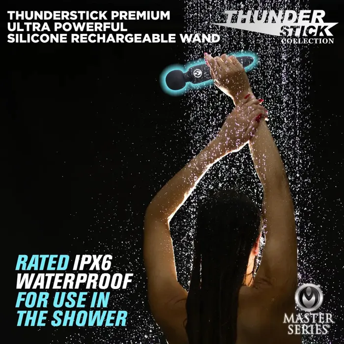 Thunderstick Premium Ultra Powerful Silicone Rechargeable Wand Master Series Female Sex Toys