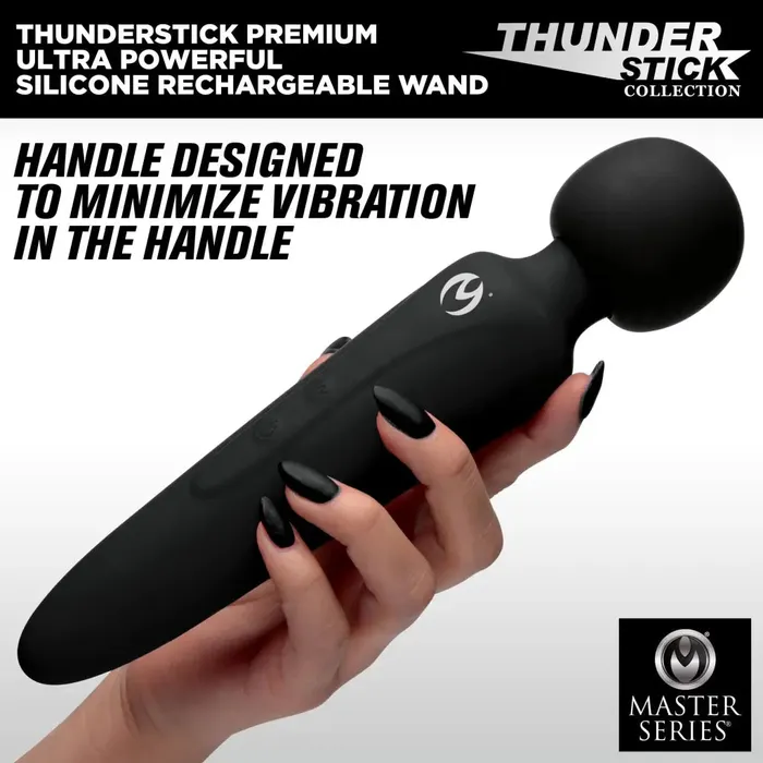 Thunderstick Premium Ultra Powerful Silicone Rechargeable Wand Master Series Female Sex Toys