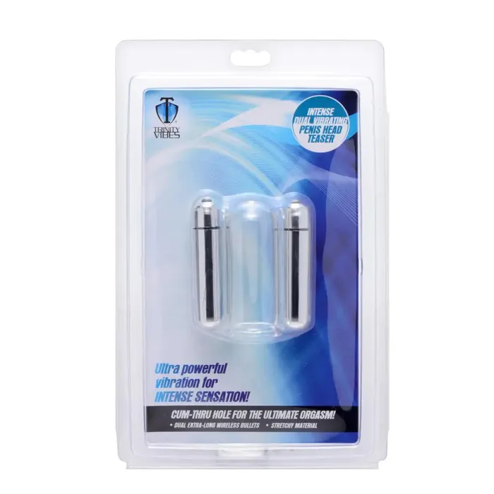 Trinity Vibes Male Sex Toys Intense Dual Vibrating Penis Head Teaser Trinity Vibes Male Sex Toys Intense Dual Vibrating Penis Head Teaser
