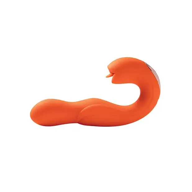 UC Global Trade INC Vibrators Honey Play Box Joi Rotating Head Gspot Vibrator and Clit Licker Orange