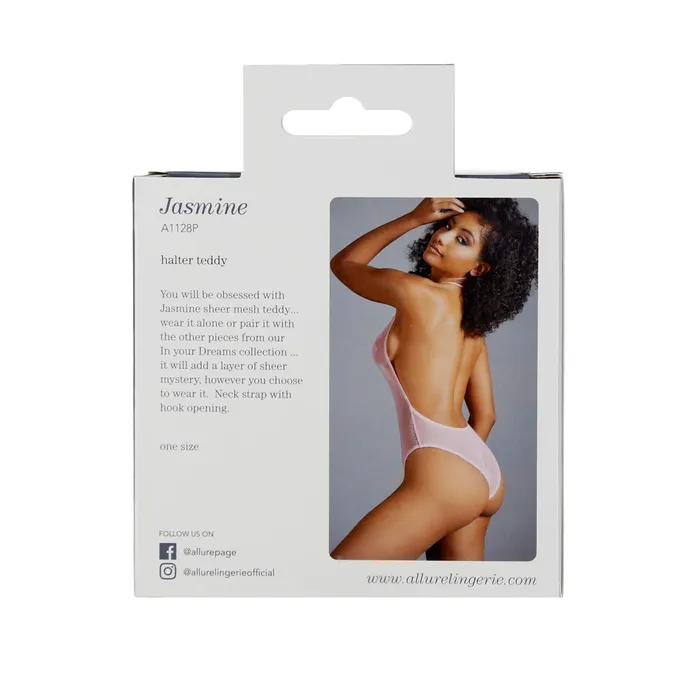 Vibrators Adore By Allure Jasmine Halter Teddy Pink OS Allure