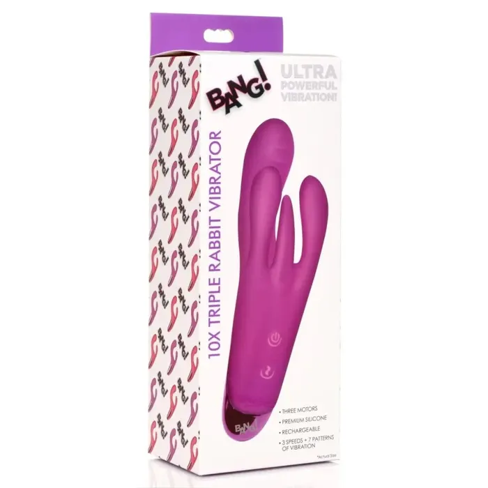 Vibrators BANG BANG 10x Triple Rabbit Silicone Vibrator