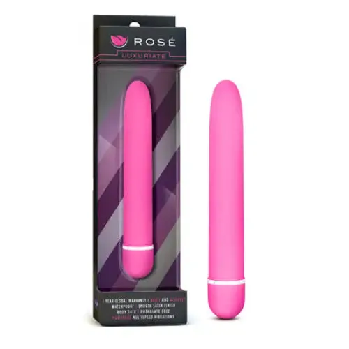 Vibrators Blush Blush Rose Luxuriate Classic Slimline Vibrator Pink