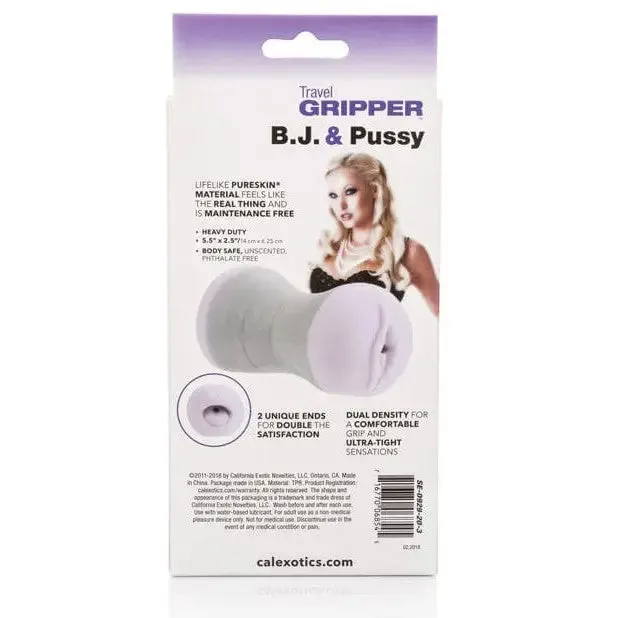 Vibrators CalExotics Travel Gripper Bj Pussy Purple