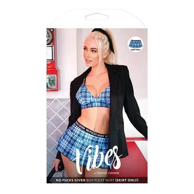 Vibrators Fantasy Lingerie Vibes No Fucks Given Box Pleat Skirt