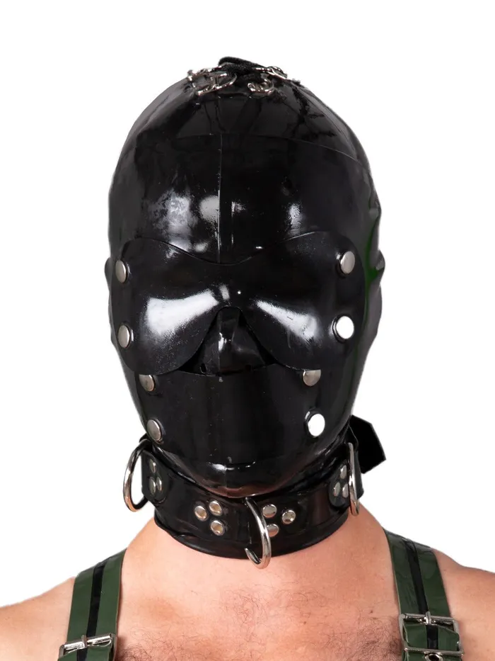 Vibrators HonourSkintwocom Latex Blindfold Hood