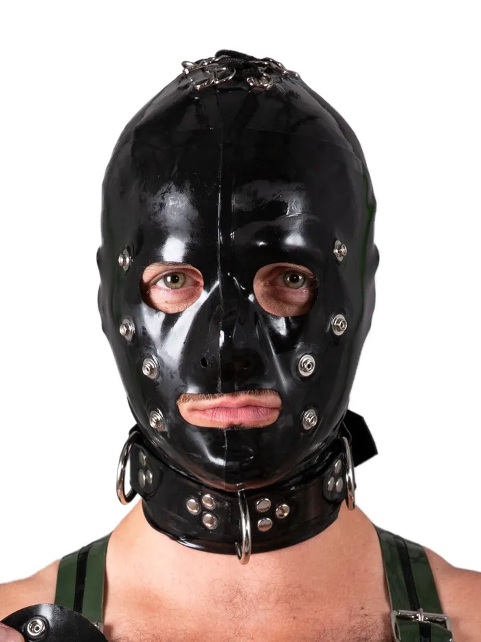 Vibrators HonourSkintwocom Latex Blindfold Hood