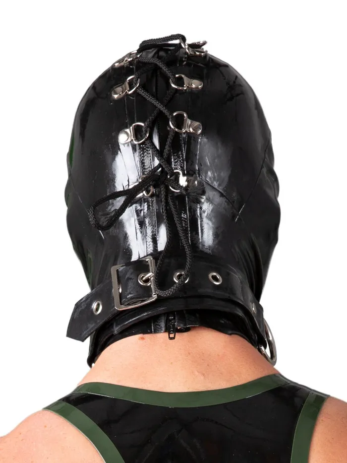 Vibrators HonourSkintwocom Latex Blindfold Hood