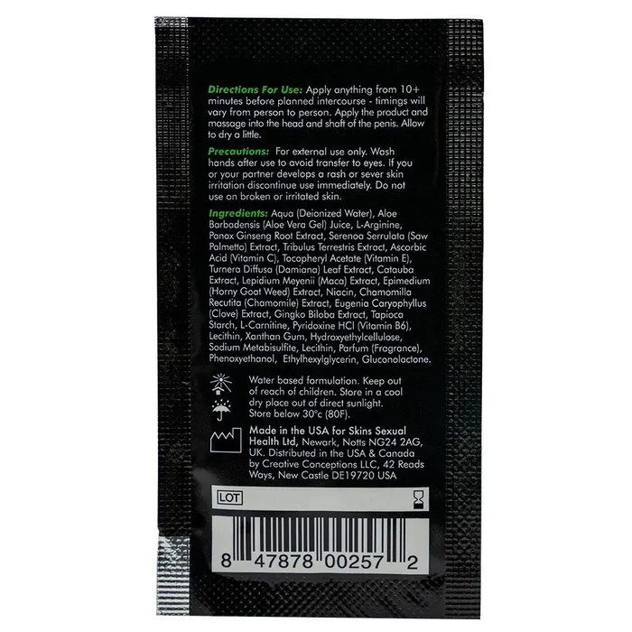 Vibrators HonourSkintwocom Powerect Natural Delay Serum Foil 5ml Vibrators HonourSkintwocom Powerect Natural Delay Serum Foil 5ml