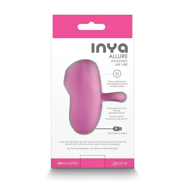 Vibrators INYA Allure Pulsating Air Vibe Dark Purple NS Novelties Vibrators INYA Allure Pulsating Air Vibe Dark Purple NS Novelties